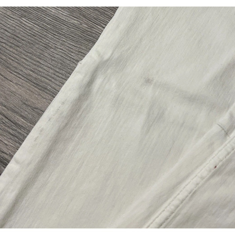 Free People Penny Stretch Pull-On Mid Rise Flare Jeans Worn White SZ 29 (28x33) - Picture 7 of 11